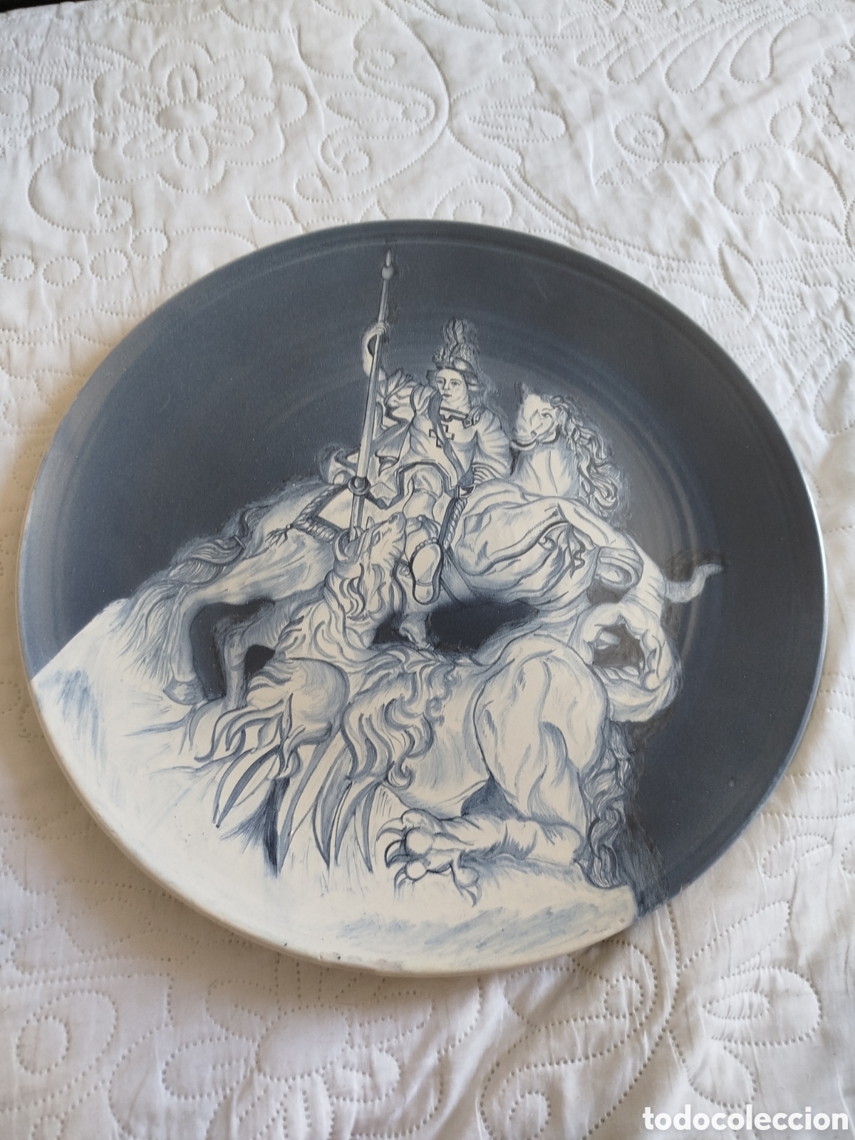 Antig&uuml;edades: Gran plato decoraci&oacute;n