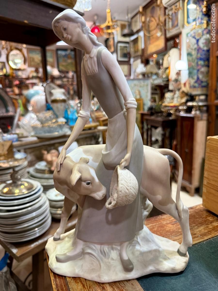 Antig&uuml;edades: BONITA FIGURA PORCELANA LLADRO SERIE NAO - MEDIDA 35 CM
