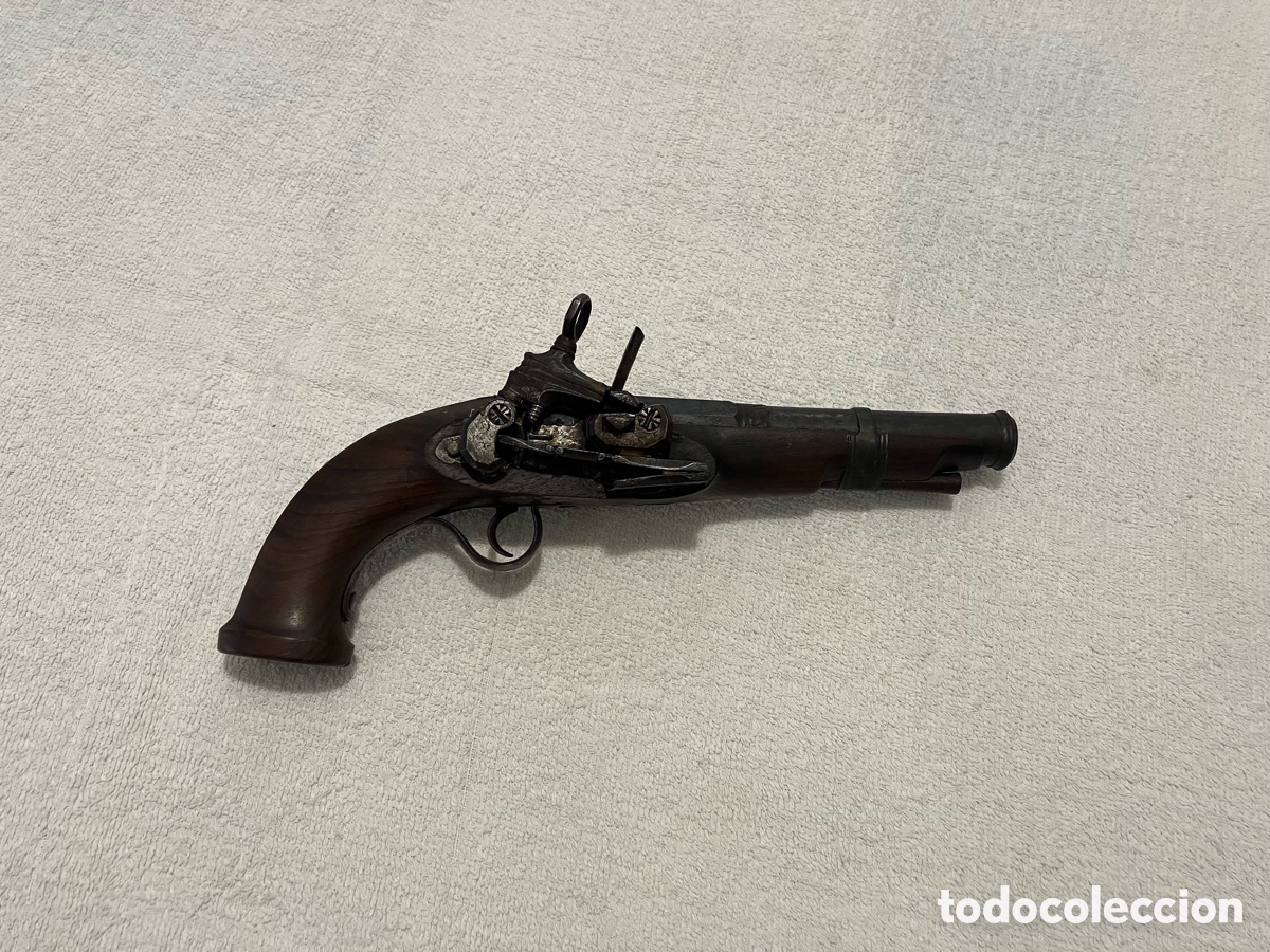 Antig&uuml;edades: Pistola de chispa Siglo XVIII
