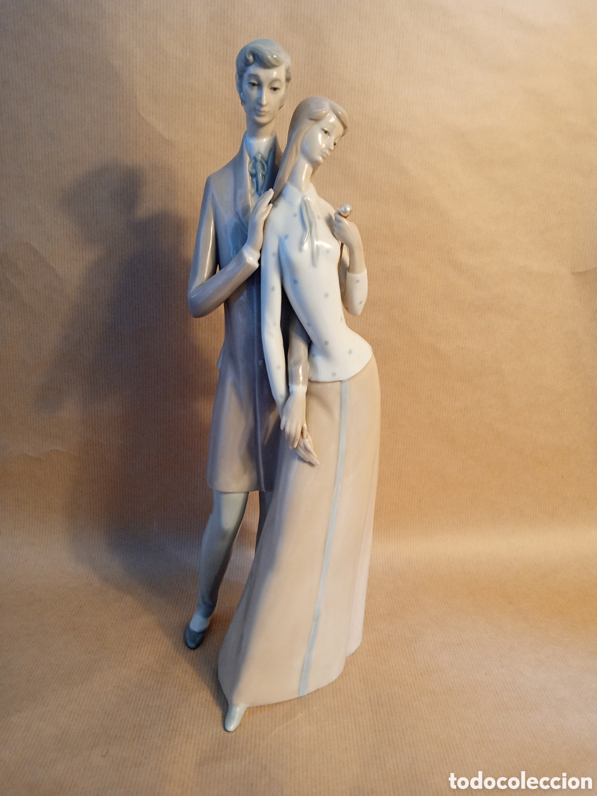 Antig&uuml;edades: Rosal (Lladr&oacute;) Porcelana Pareja de enamorados