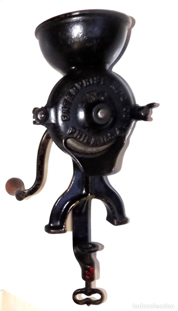 Antig&uuml;edades: MOLINILLO DE CAF&Eacute; MARCA ENTERPRISE. MODELO 0. ESTADOS UNIDOS. C.A. 1886-1936. PINTURA ORIGINAL.