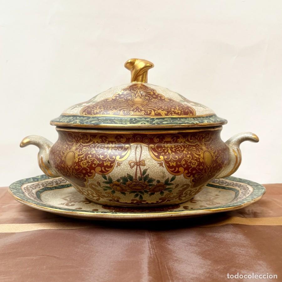 Oggetti Antichi: Sopera con Bajo Plato Oriental