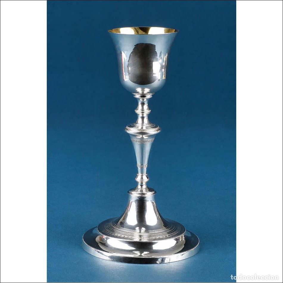 Antig&uuml;edades: Antiguo C&aacute;liz de Plata del orfebre Diego de la Vega, C&oacute;rdoba, Espa&ntilde;a, c. 1825