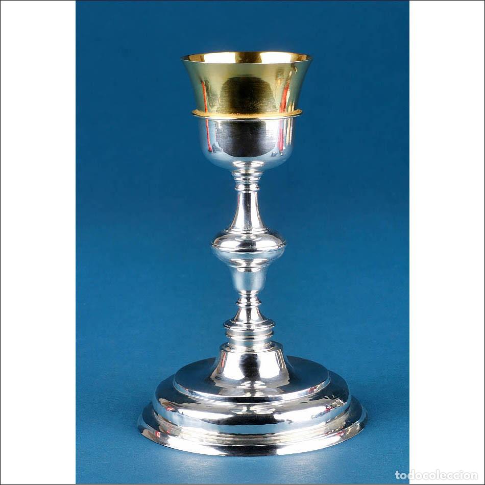 Antig&uuml;edades: C&aacute;liz Antiguo de Plata con Copa Dorada, C&oacute;rdoba, Espa&ntilde;a, siglo XVIII