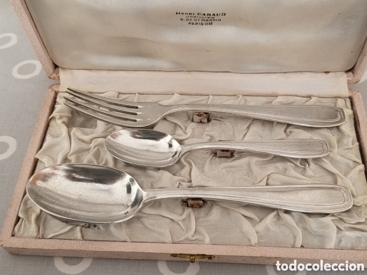 Antig&uuml;edades: Cubiertos antiguos Franceses Henri Caraud Plata