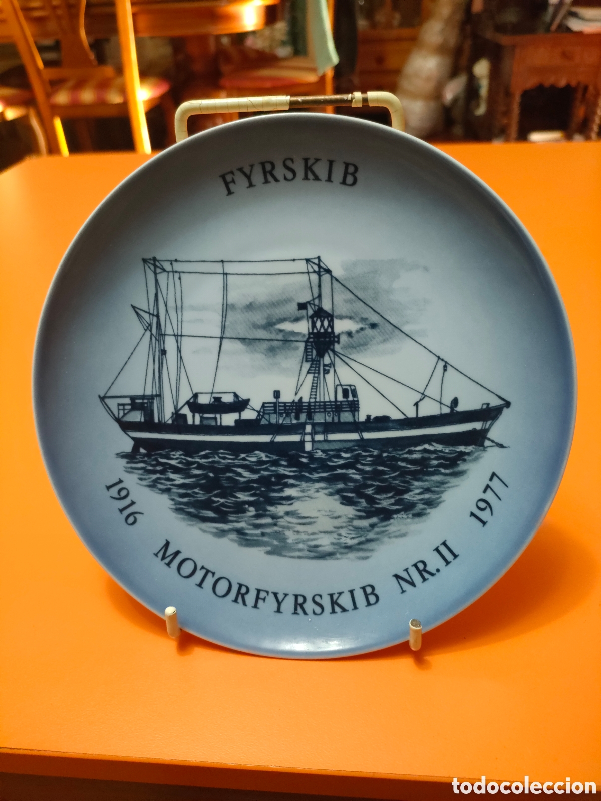 Antig&uuml;edades: Peque&ntilde;o plato de colecci&oacute;n dan&eacute;s a&ntilde;o 1987 B&G