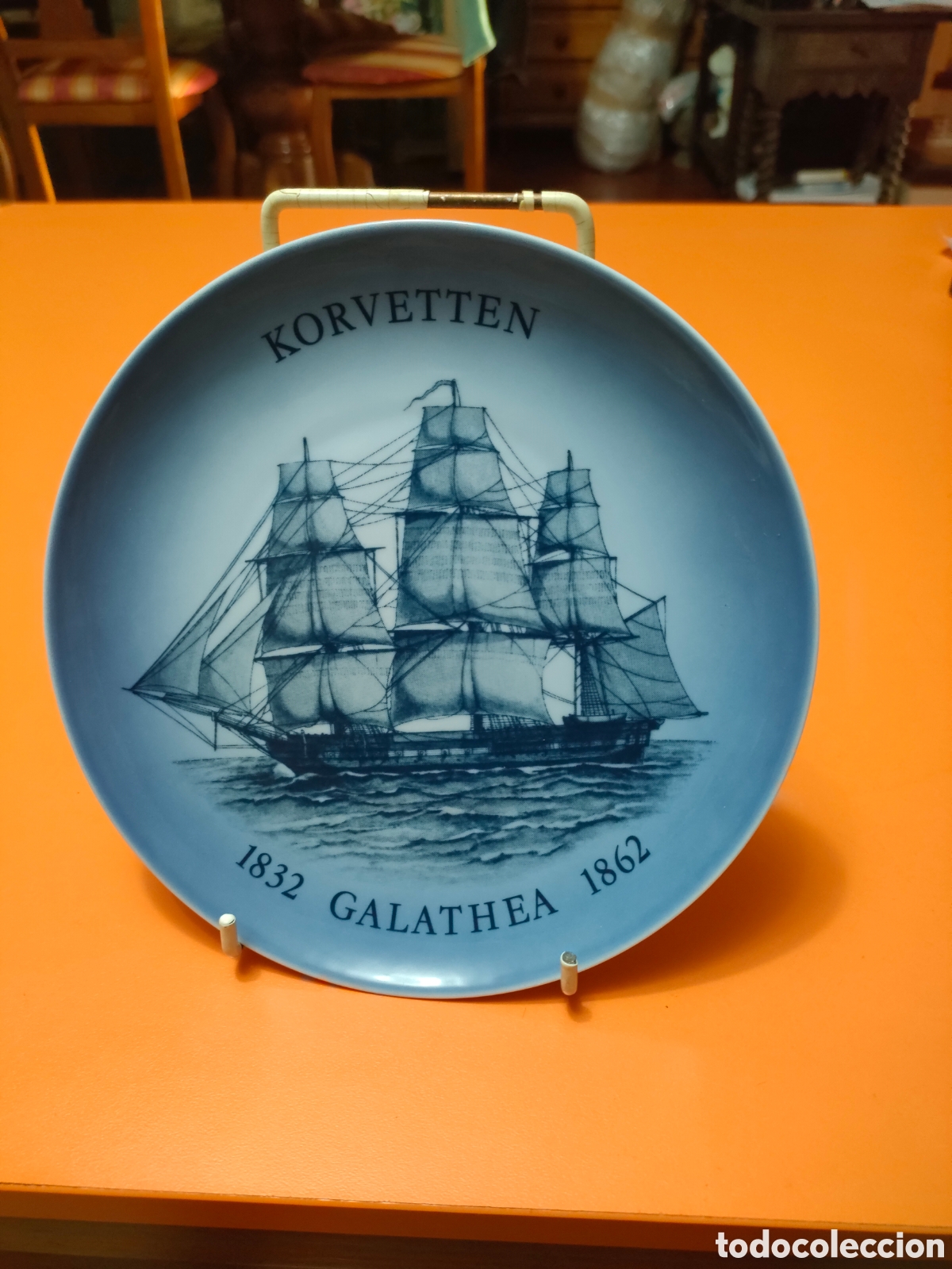 Antig&uuml;edades: Peque&ntilde;o plato de colecci&oacute;n dan&eacute;s a&ntilde;o 1986
