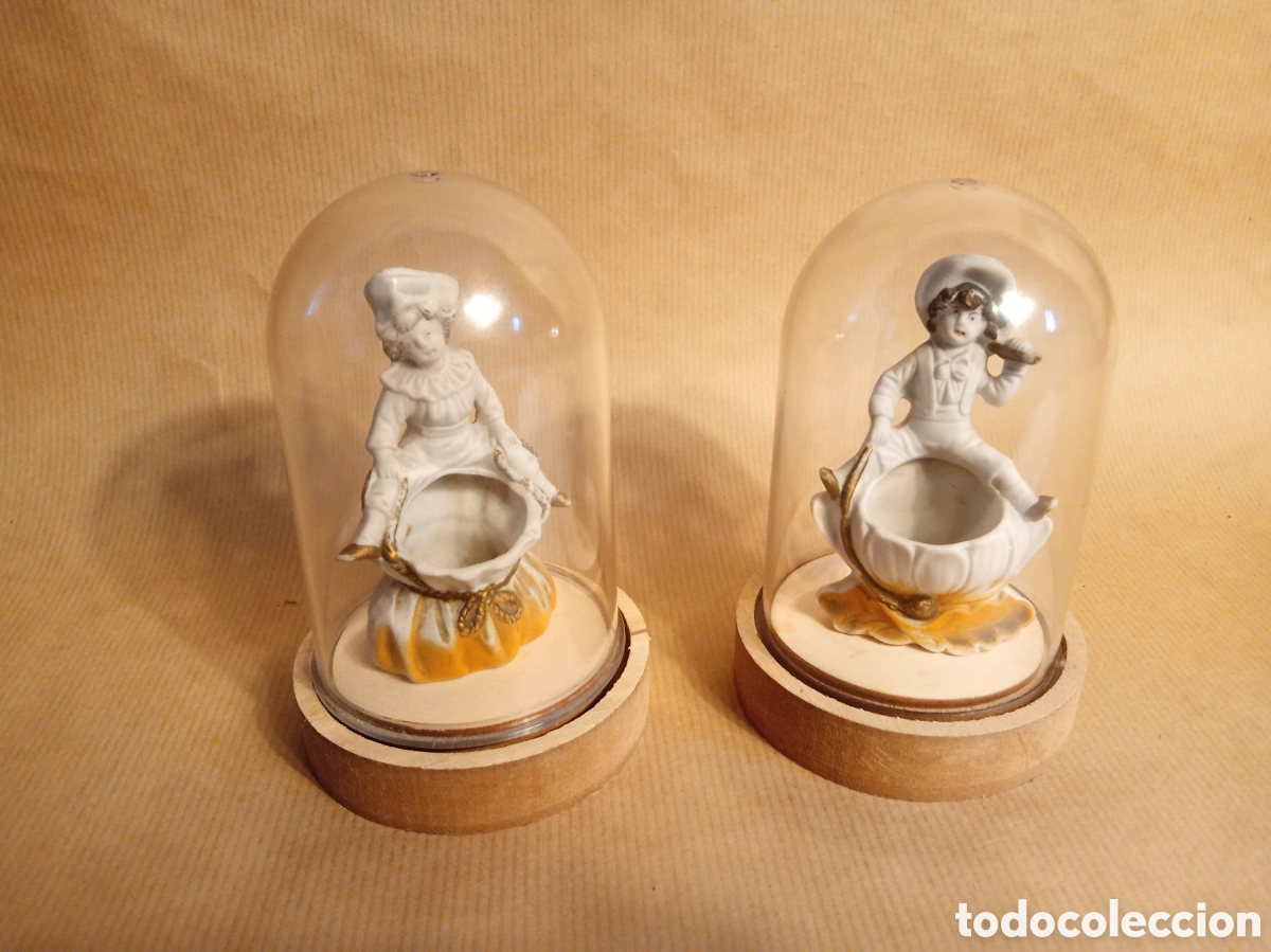 Antig&uuml;edades: Violeteros modernistas porcelana alemana