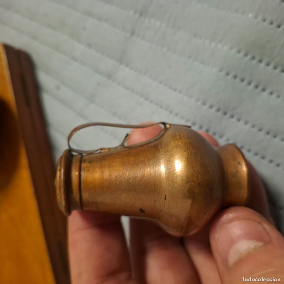 Antig&uuml;edades: Peque&ntilde;os recipientes de cobre decorativos - Foto 2