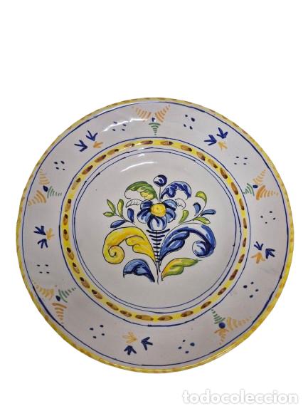 Antig&uuml;edades: Decorativo Plato - Cer&aacute;mica de Manises - Pintado a Mano