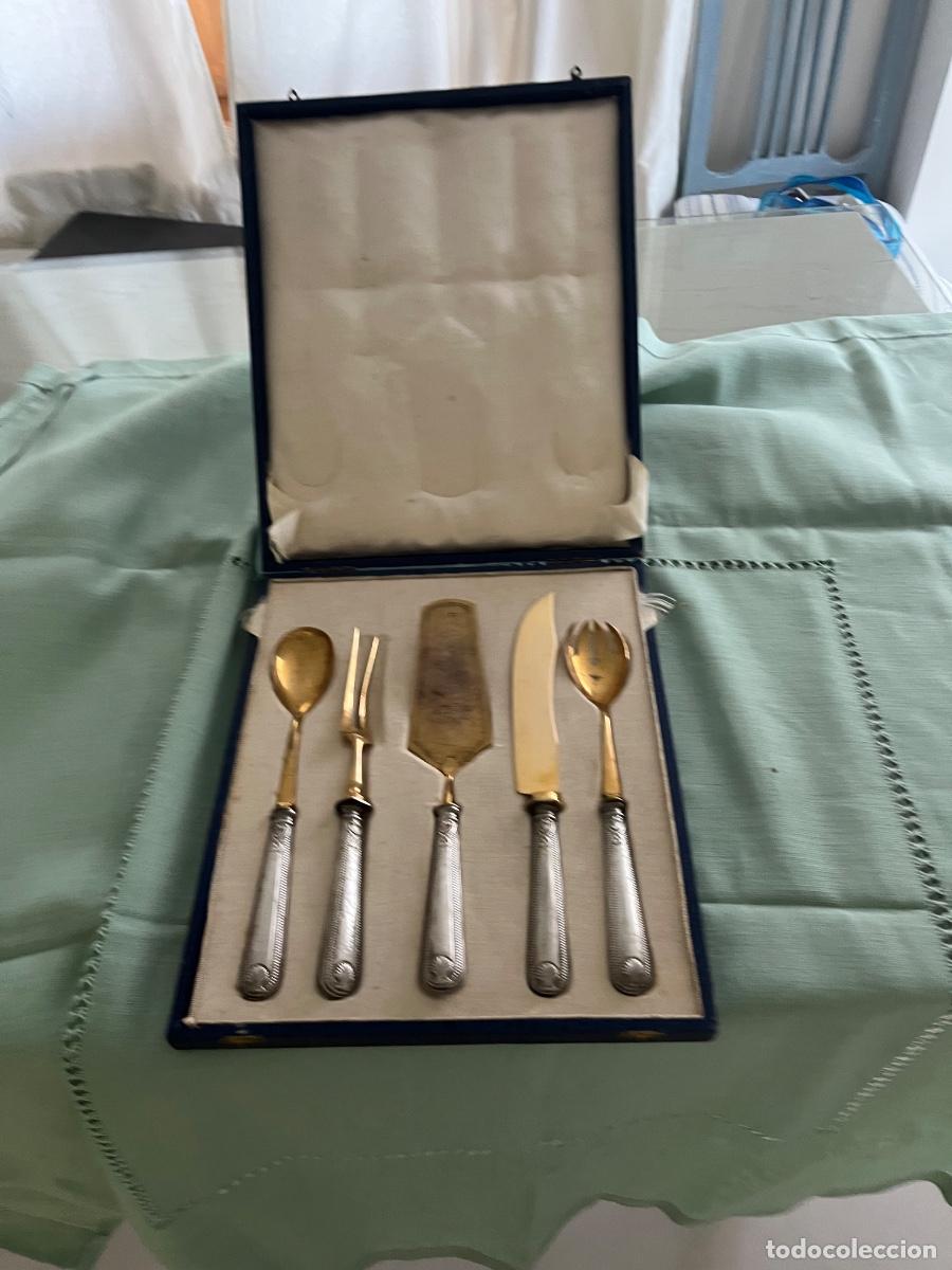 Antig&uuml;edades: Cubiertos mango de plata de ley - Foto 1