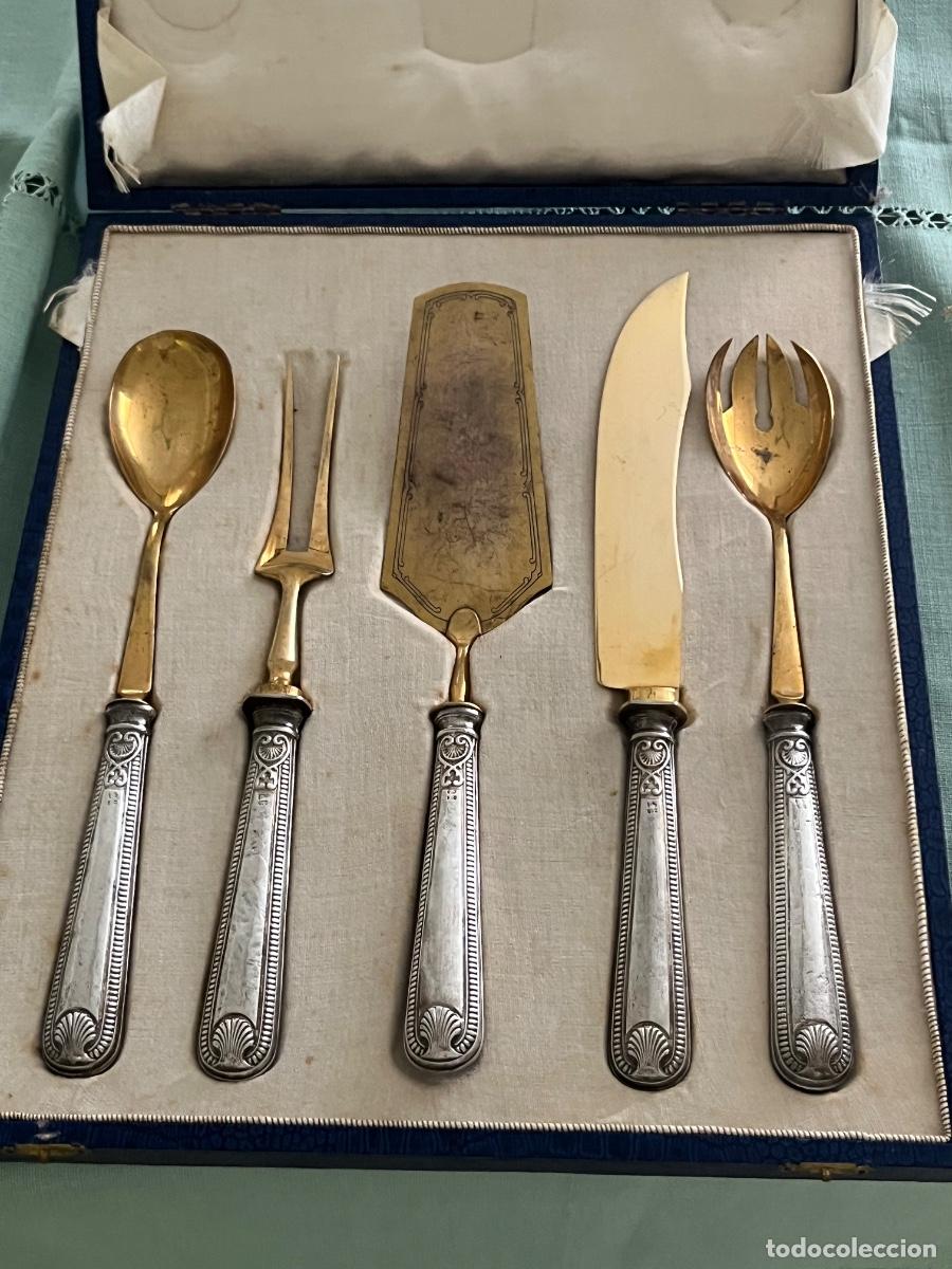 Antig&uuml;edades: Cubiertos mango de plata de ley - Foto 2