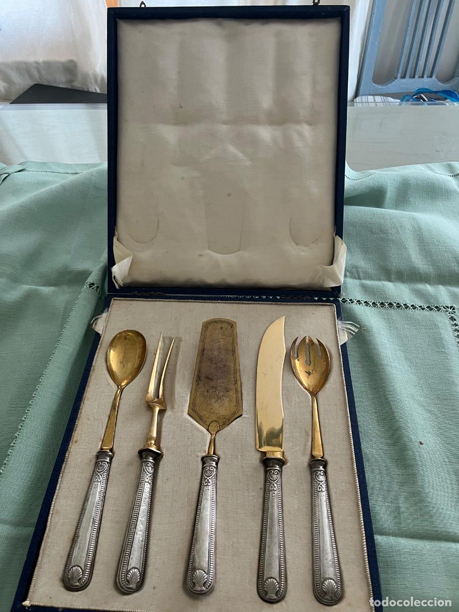 Antig&uuml;edades: Cubiertos mango de plata de ley - Foto 8