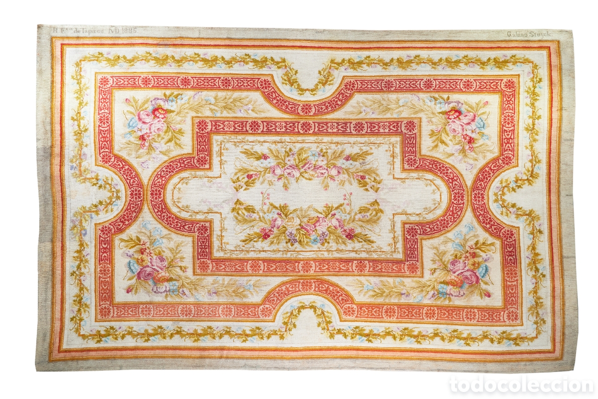 Antig&uuml;edades: Alfombra Real Fabrica Tapices 1885