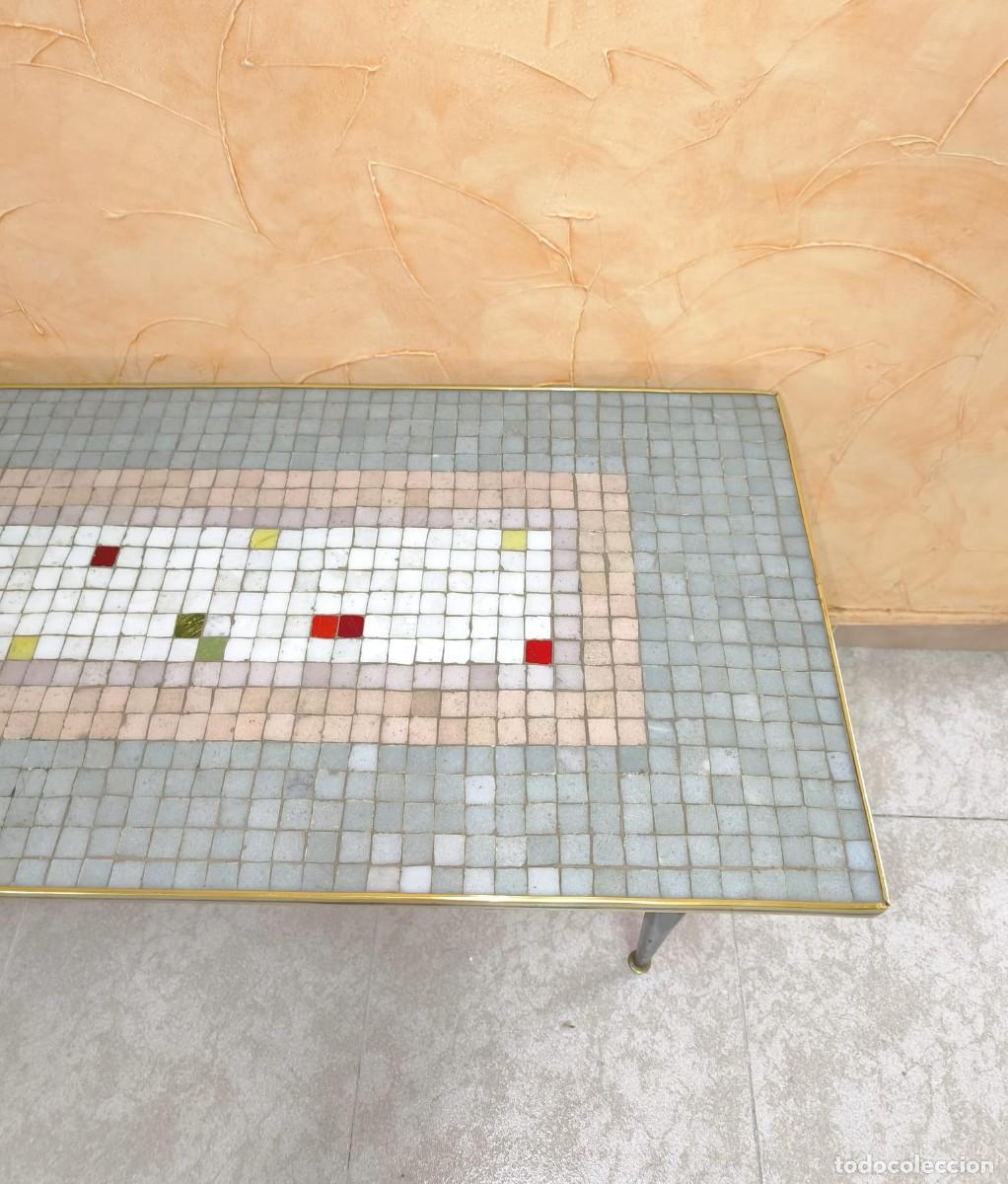 Antig&uuml;edades: MESA DE CENTRO MOSAICOS MID CENTURY - Foto 3