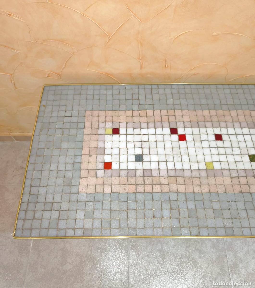 Antig&uuml;edades: MESA DE CENTRO MOSAICOS MID CENTURY - Foto 6