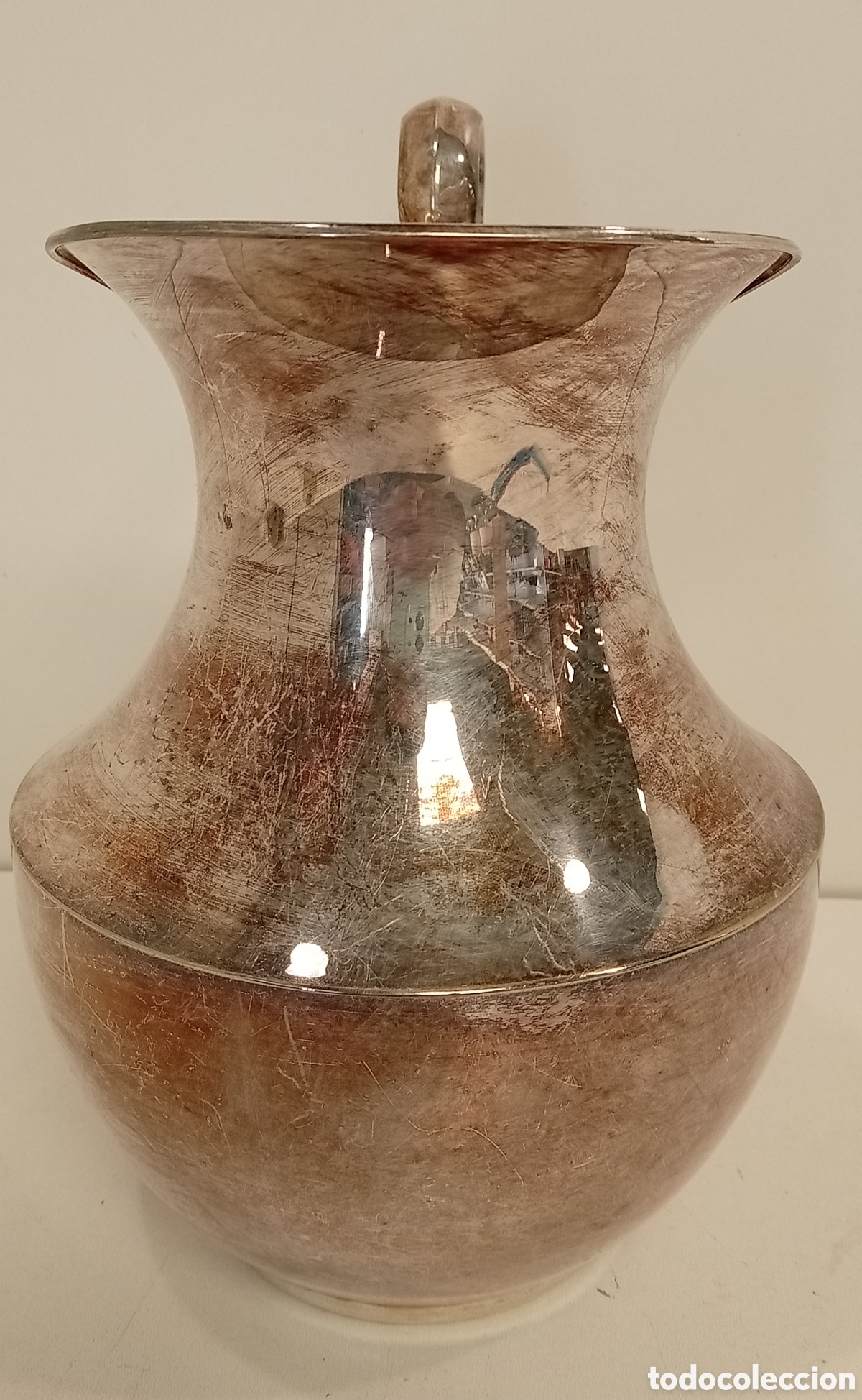 Antig&uuml;edades: .JARRA DE ALPACA BA&Ntilde;ADA EN PLATA - Foto 2