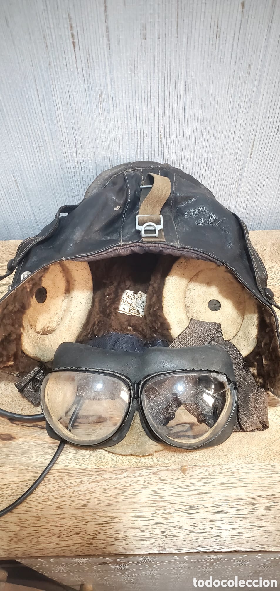 Antig&uuml;edades: Se vende casco de avi&oacute;n guerra fr&iacute;a