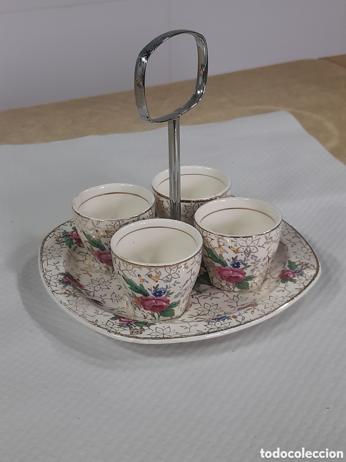 Antig&uuml;edades: Huevera porcelana inglesa - Foto 2