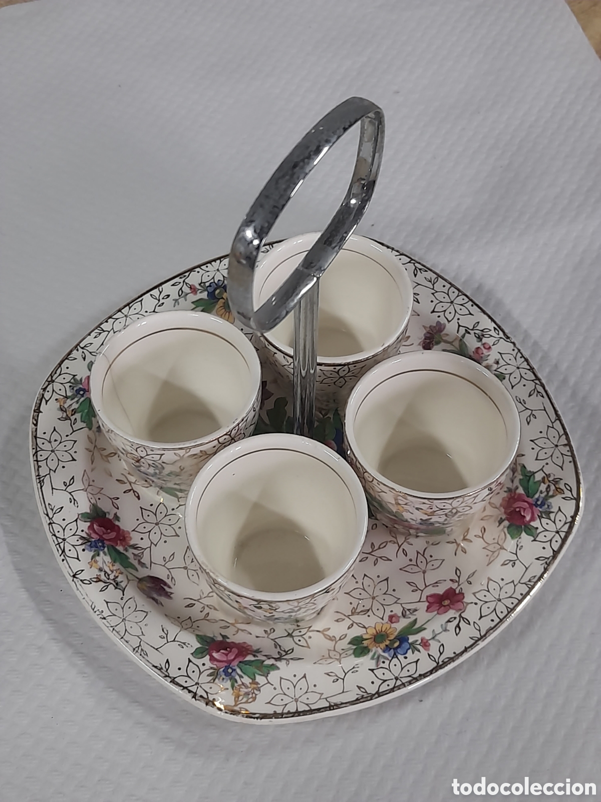 Antig&uuml;edades: Huevera porcelana inglesa - Foto 5