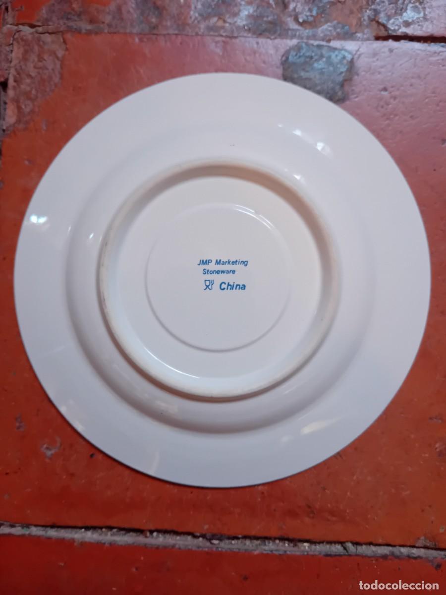 Antig&uuml;edades: Plato JMP marketing stoneware China - Foto 2