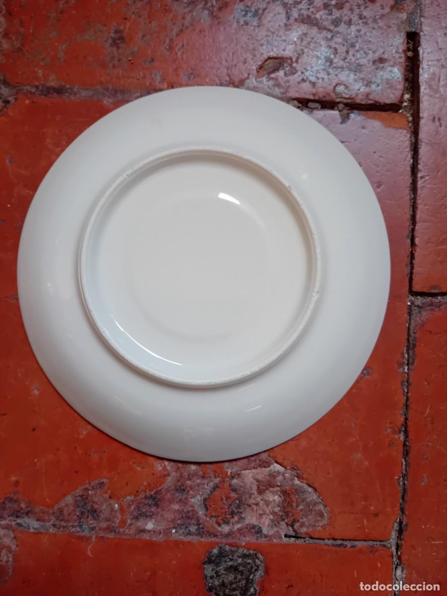 Antig&uuml;edades: Plato de porcelana para postre de cada de los 60 - Foto 2