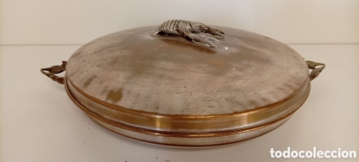 Antig&uuml;edades: BANDEJA O FUENTE ANTIGUA DE ALPACA(METAL PLATEADO)