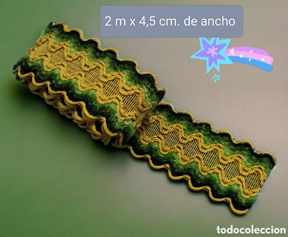 Antig&uuml;edades: :::: Z66 - TIRA PASAMANERIA - 2 M. X 4,5 CM. DE ANCHO