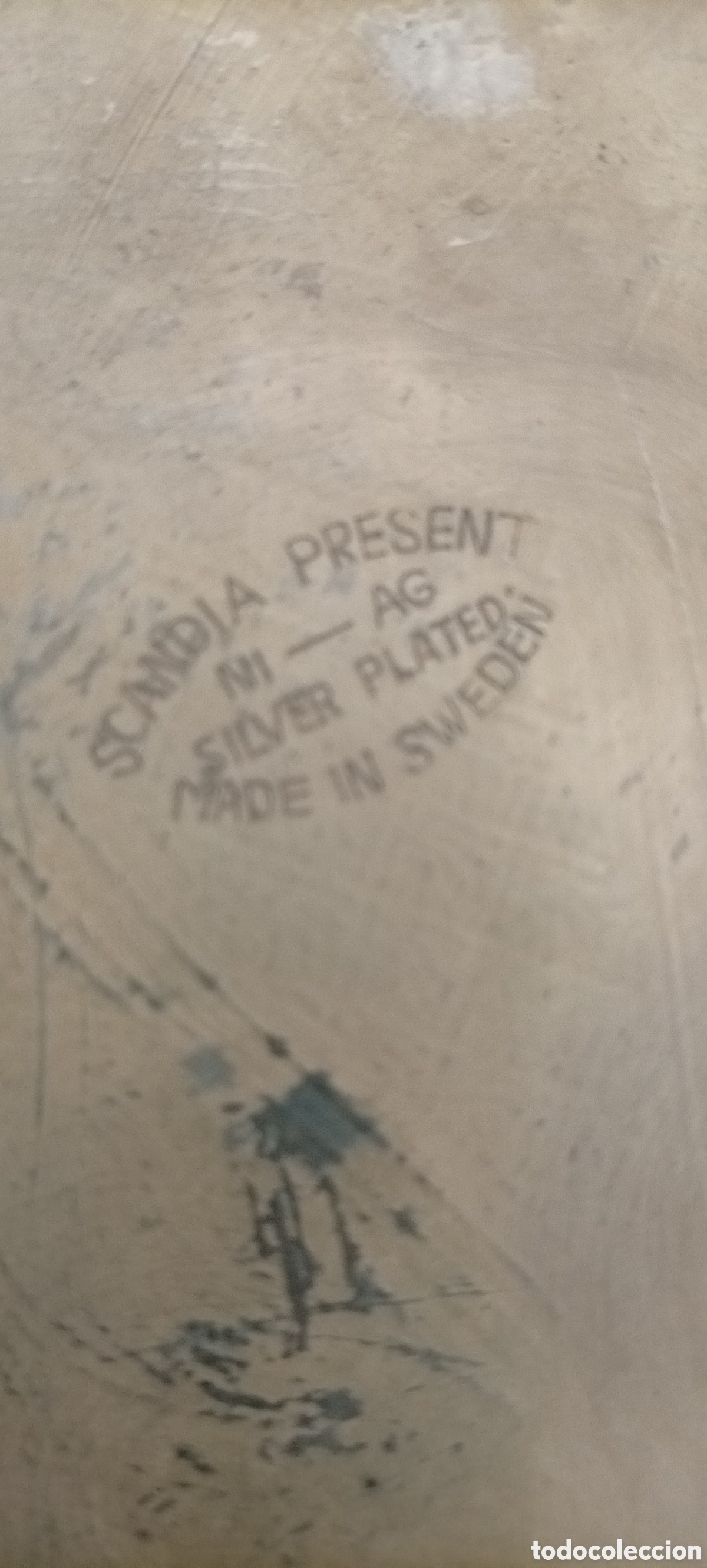 Antig&uuml;edades: .BANDEJAS DE SERVIR PLATEADAS DISE&Ntilde;OS FLORAL - Foto 7