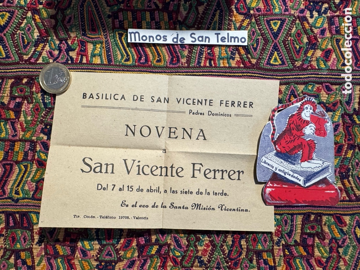 Antig&uuml;edades: Novena de San Vicente Ferrer Valencia antigua