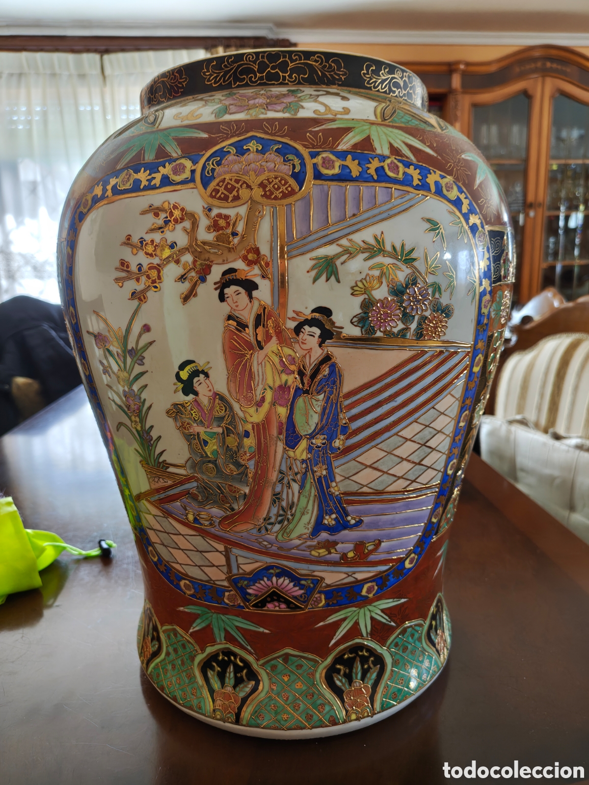 Antig&uuml;edades: JARRON CERAMICA PERIODO EDO( 1600_1868,)