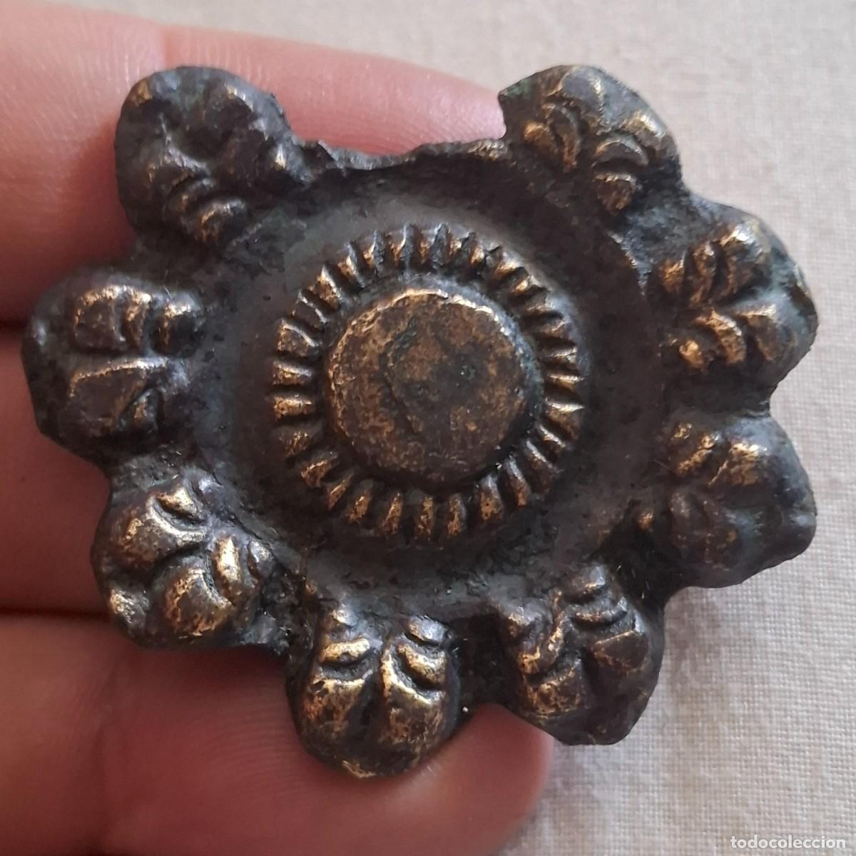 Antiquit&auml;ten: Medallon/aplique /adorno de bronce de epoca romana