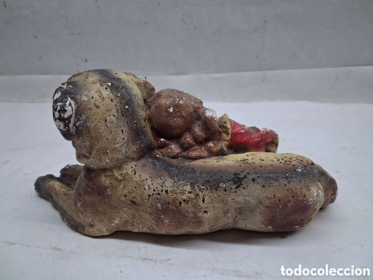 Antig&uuml;edades: ni&ntilde;a, con perro, escayola - Foto 4