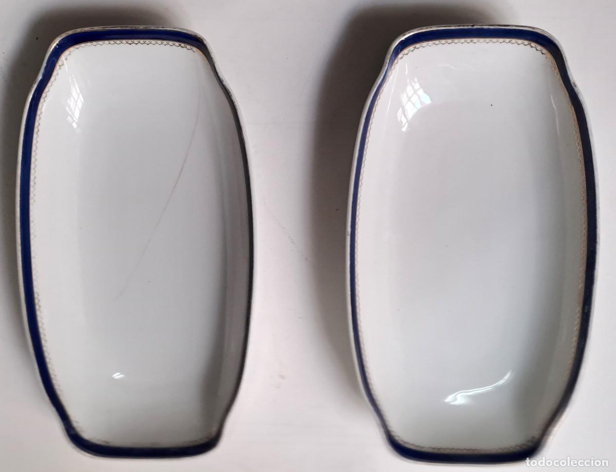 Antig&uuml;edades: PAREJA DE BANDEJAS DE CERAMICAS HORTENSE. BANDEJA-40