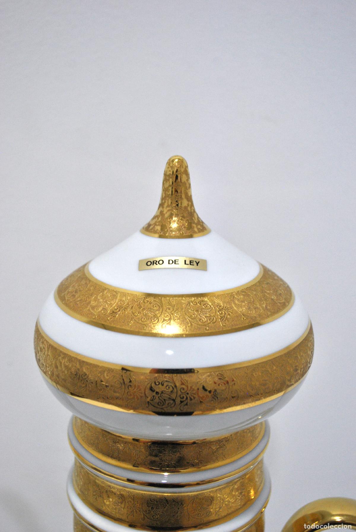 Antig&uuml;edades: Cafetera porcelana y oro 22 K - Foto 3