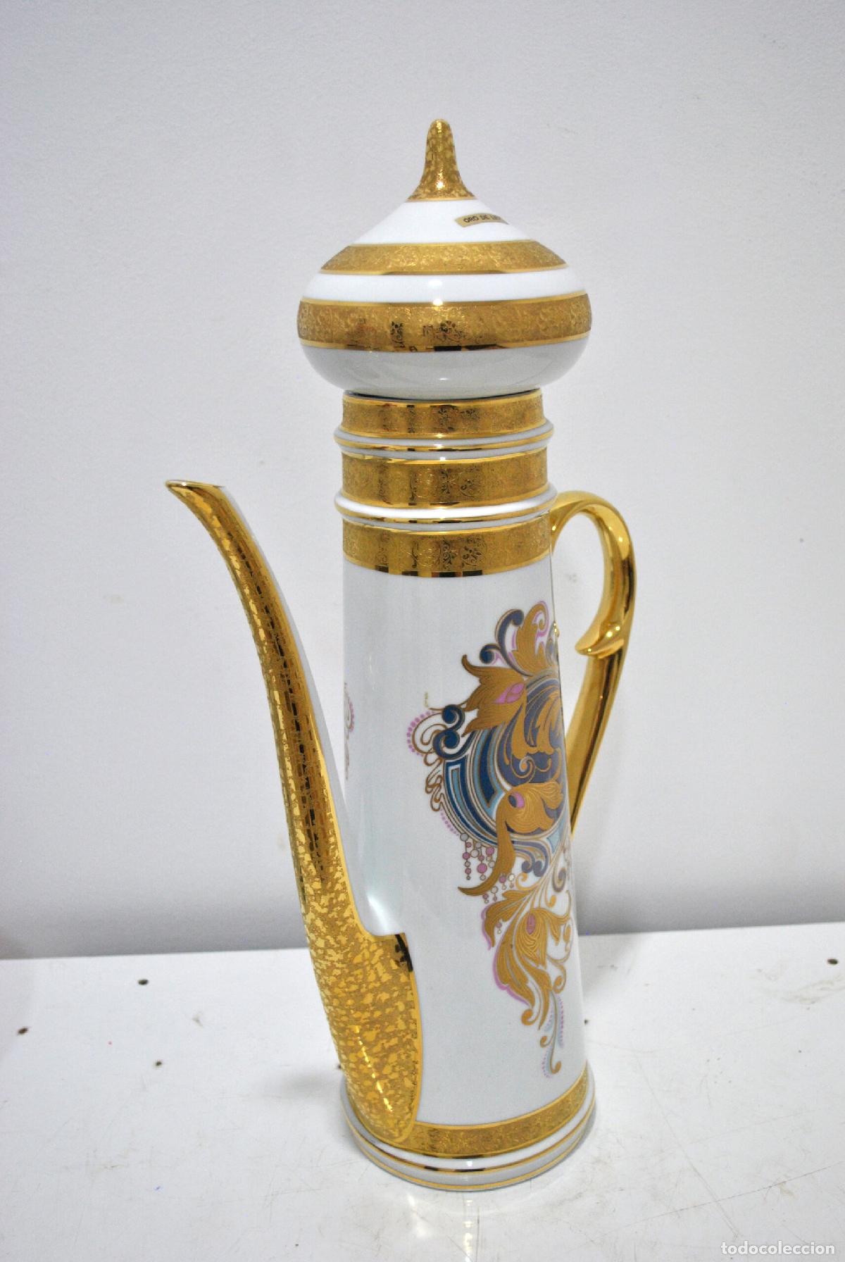Antig&uuml;edades: Cafetera porcelana y oro 22 K - Foto 5