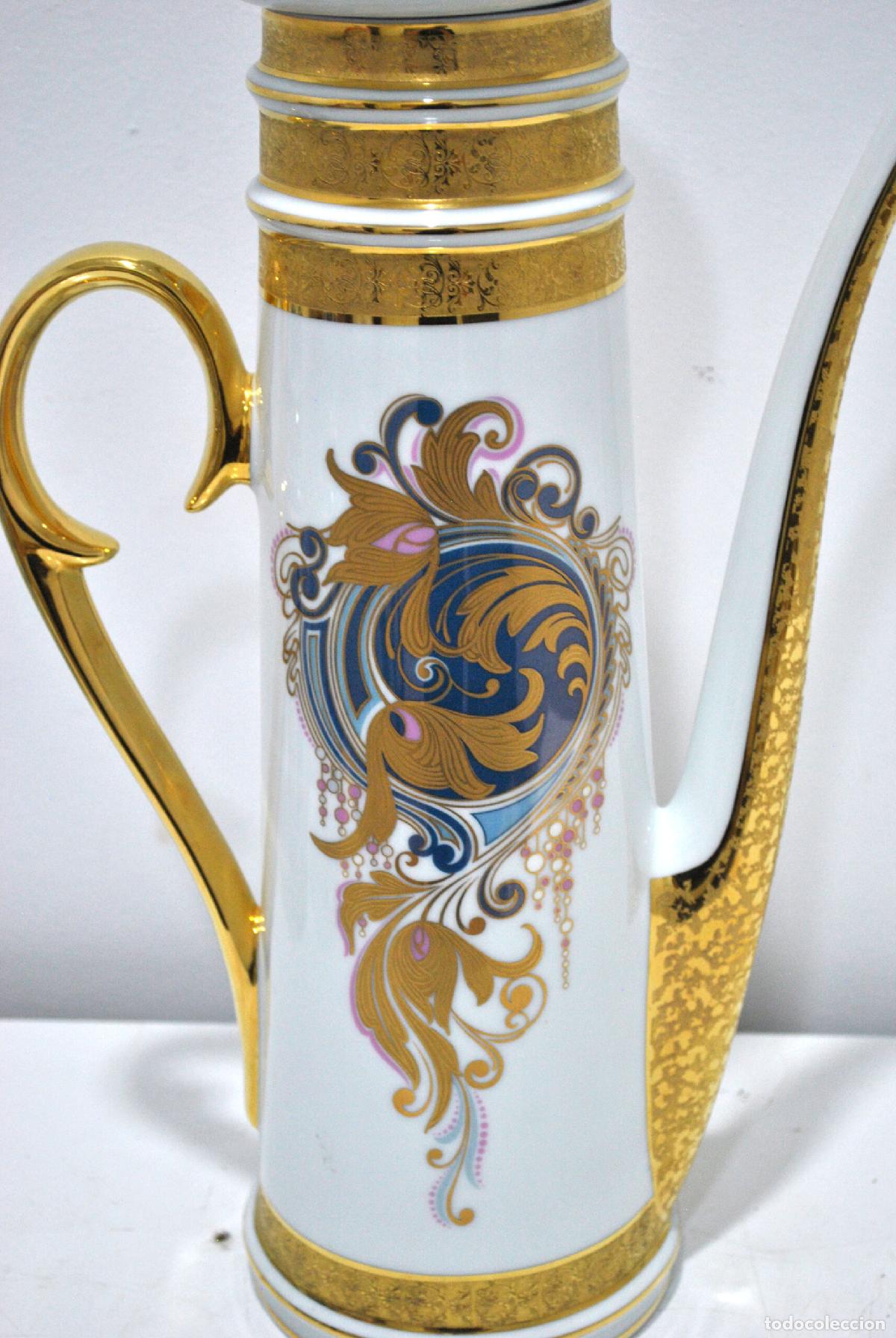 Antig&uuml;edades: Cafetera porcelana y oro 22 K - Foto 7
