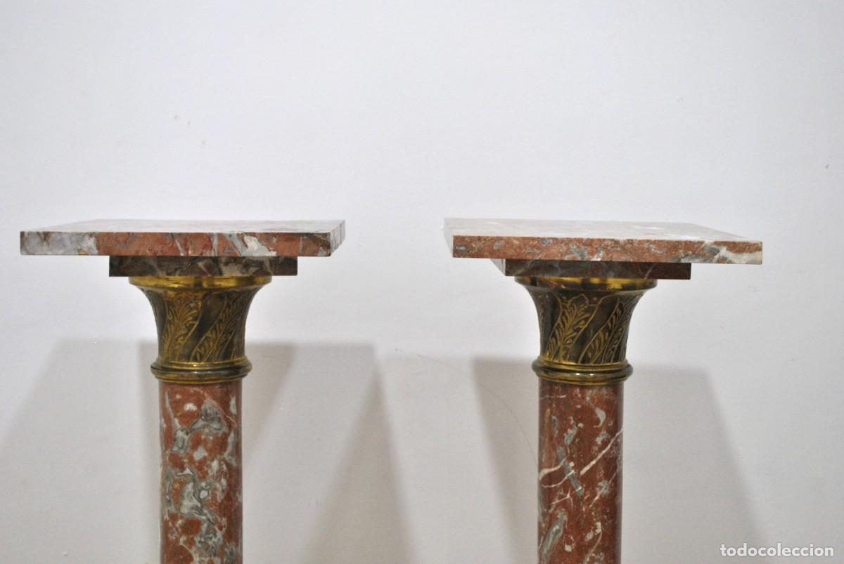 Antig&uuml;edades: Columnas pedestales m&aacute;rmol veteado - Foto 4