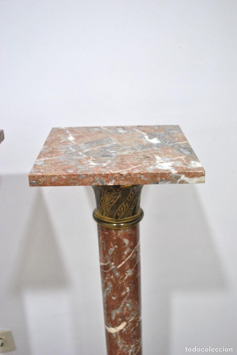 Antig&uuml;edades: Columnas pedestales m&aacute;rmol veteado - Foto 5