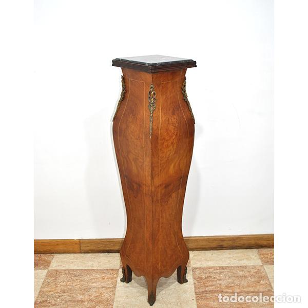 Antig&uuml;edades: Pedestal Luis XV dise&ntilde;o bomb&eacute;