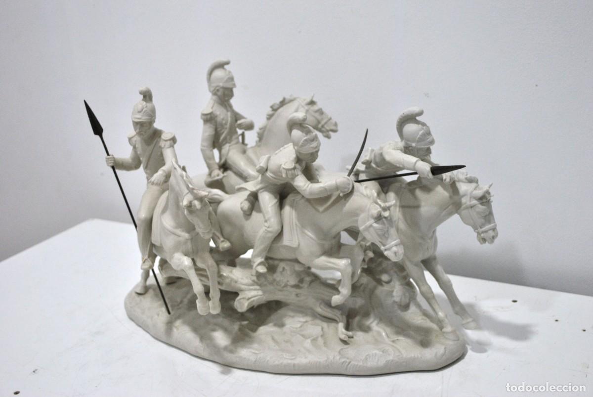Antig&uuml;edades: Escultura romanos lanceros con caballos