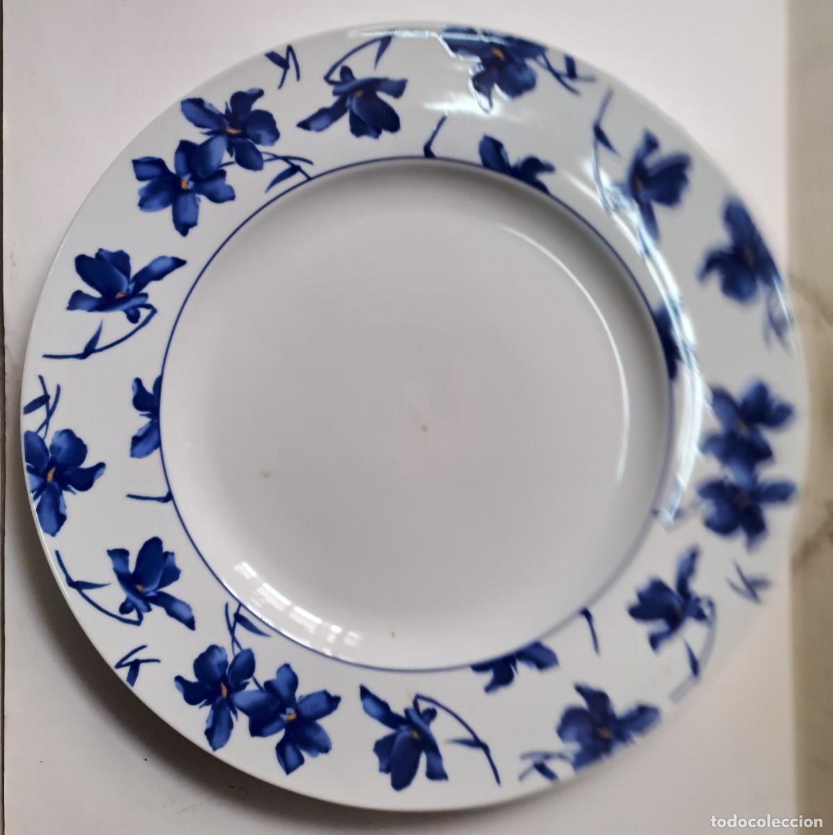 Antig&uuml;edades: PLATO BANDEJA O DE CERAMICA REDONDA CON MOTIVOS FLORALES VISTA ALEGRE. BANDEJA-42