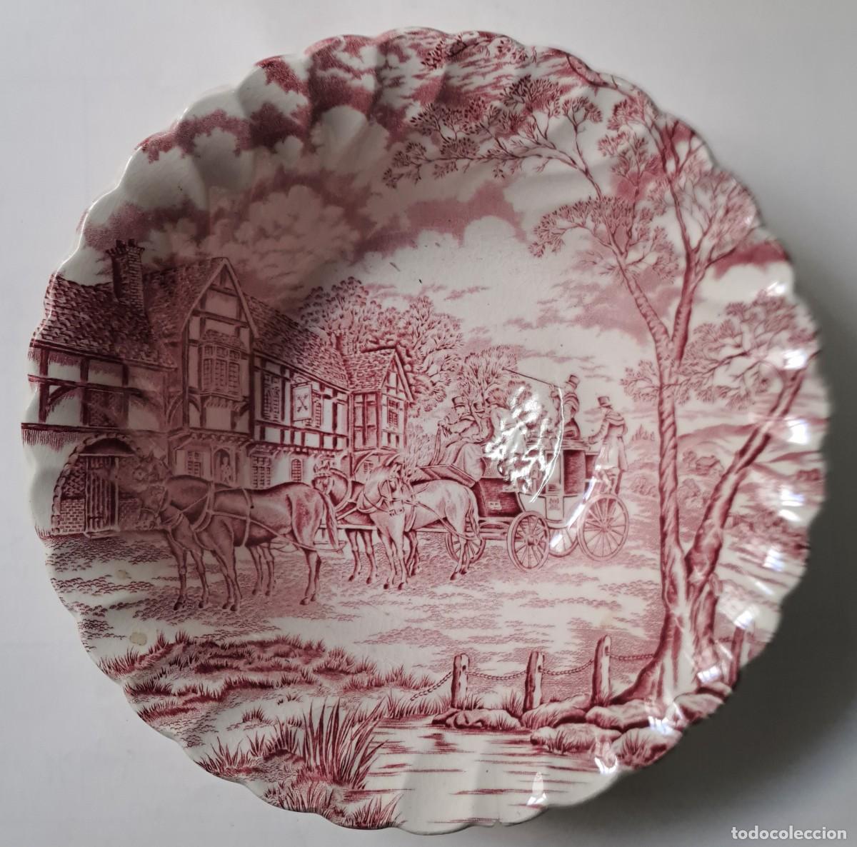 Antig&uuml;edades: PLATO HONDO O BANDEJA DE CERAMICA REDONDA ROYAL MAIL, MYOTT, INGLATERRA. BANDEJA-43