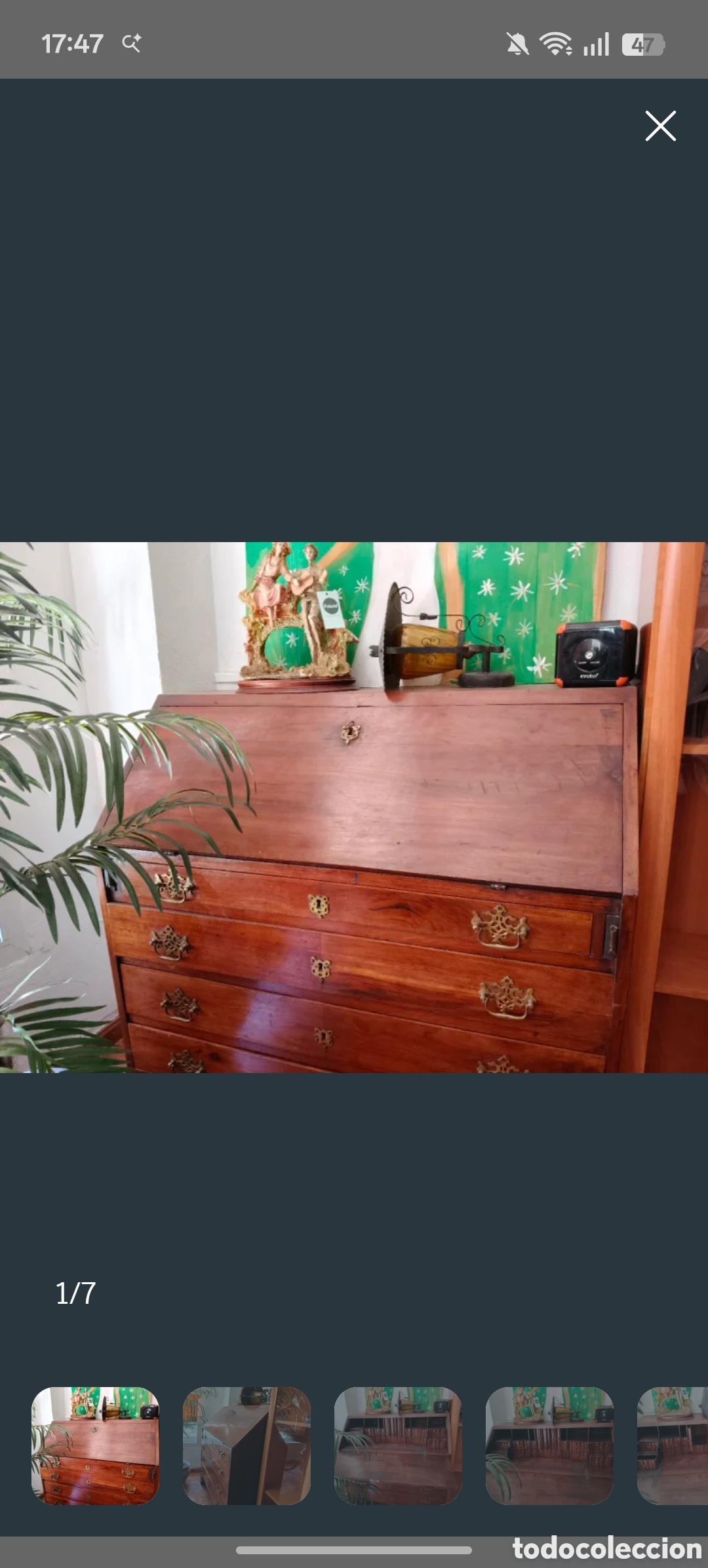 Antig&uuml;edades: Bureau antiguo / escritorio antiguo de madera