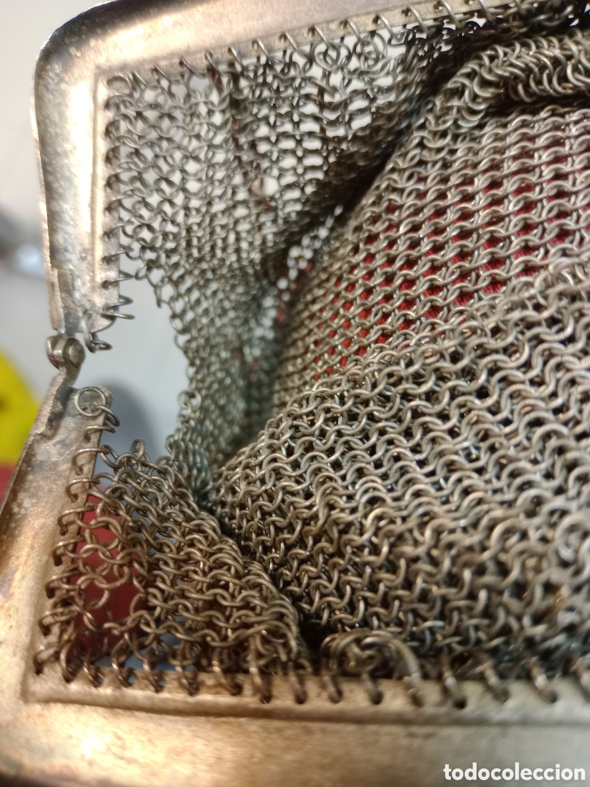 Antig&uuml;edades: Bolso de malla de alpaca - Foto 4
