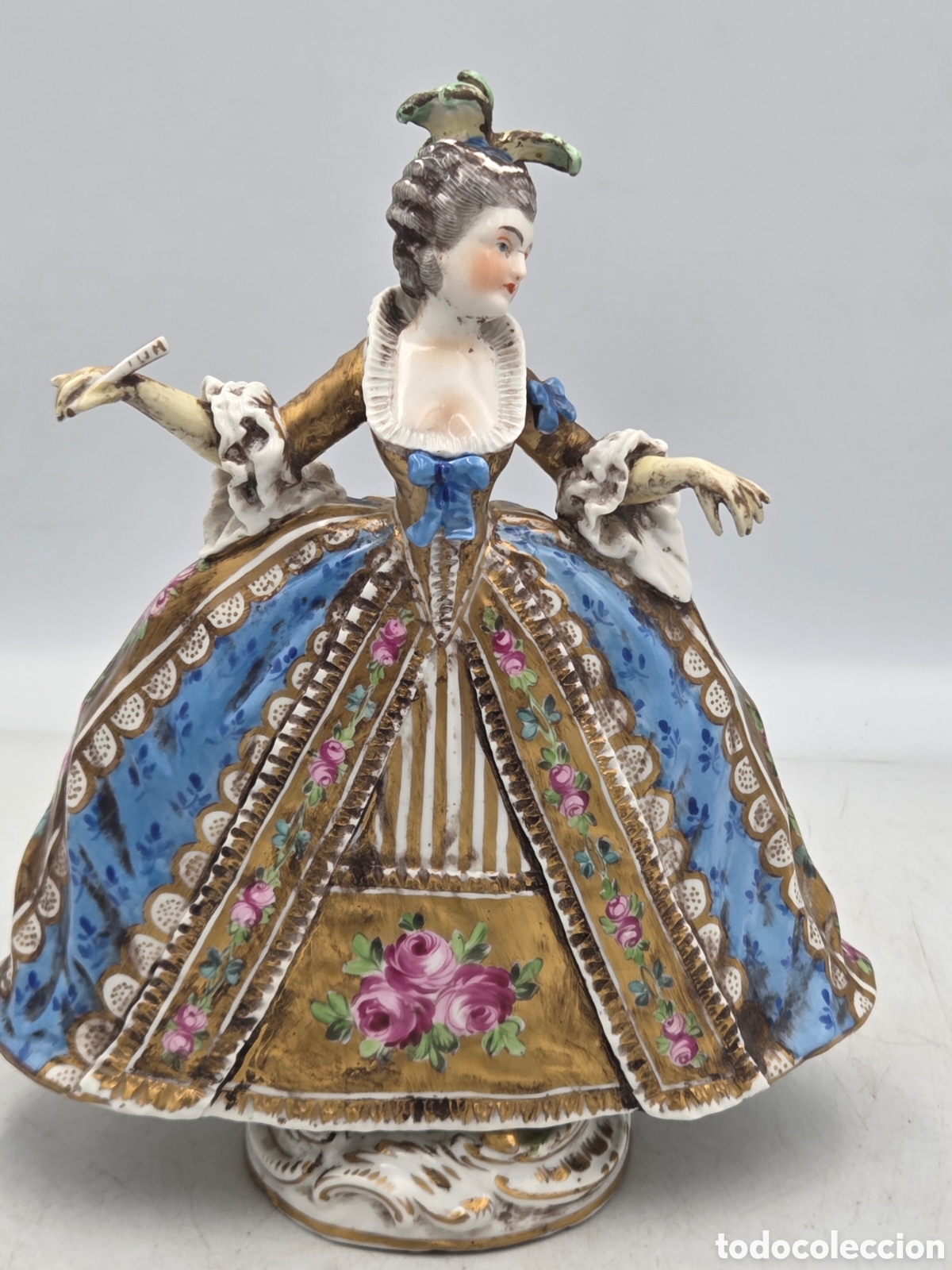 Antig&uuml;edades: FIGURA GALANTE EN PORCELANA DE SEVRES SIGLO XVIII