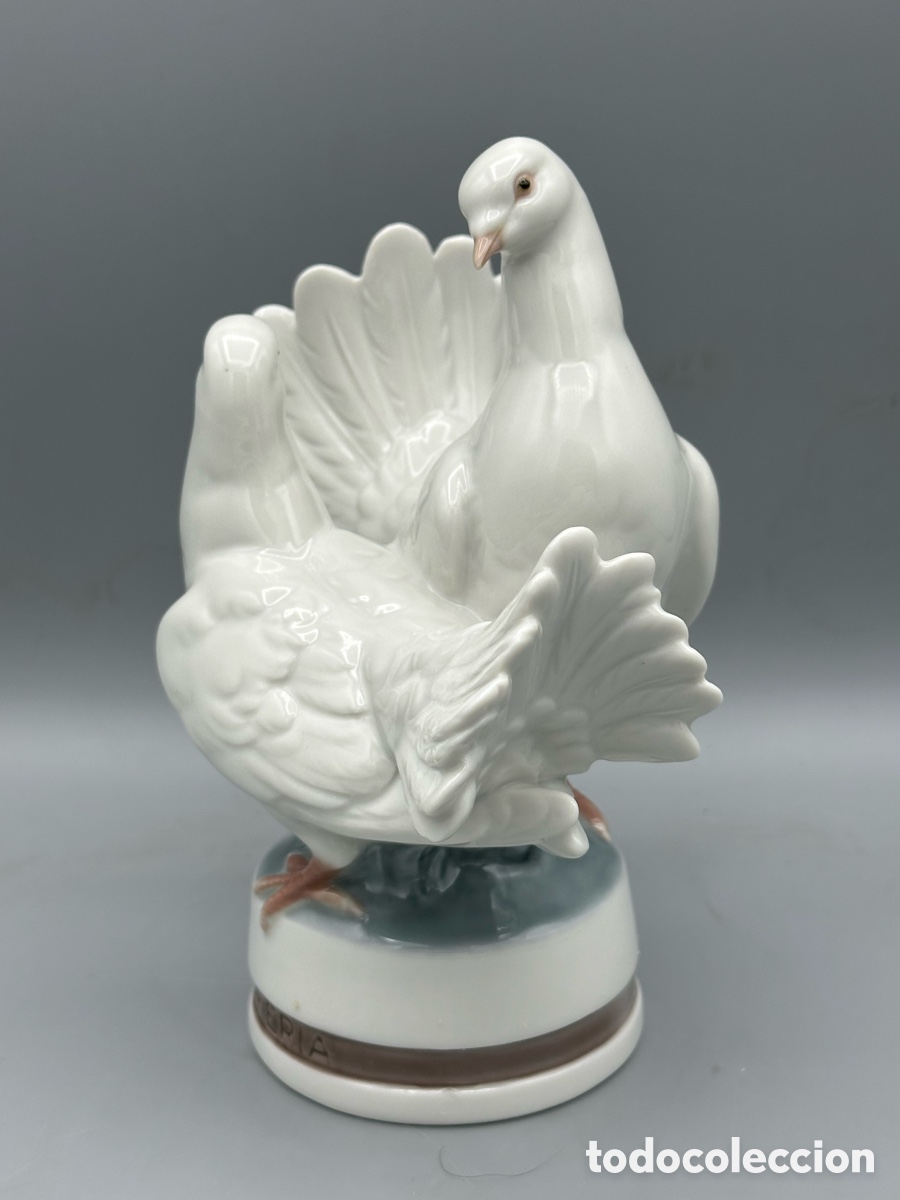 Antig&uuml;edades: REF: 01001340 &ldquo;PALOMAS EN PRIMAVERA&rdquo; LLADR&Oacute; - Foto 2