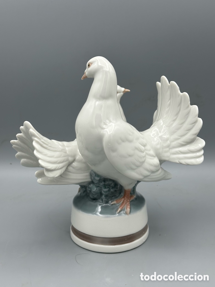 Antig&uuml;edades: REF: 01001340 &ldquo;PALOMAS EN PRIMAVERA&rdquo; LLADR&Oacute; - Foto 3