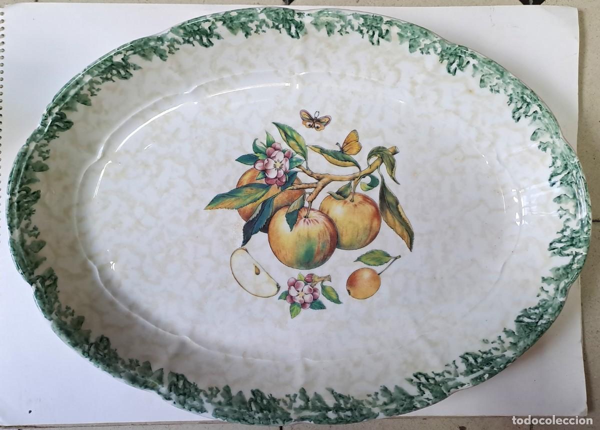 Antig&uuml;edades: BANDEJA OVALADA DE CERAMICA DE LA MARCA DUE TORRI, ITALIA. BANDEJA-48