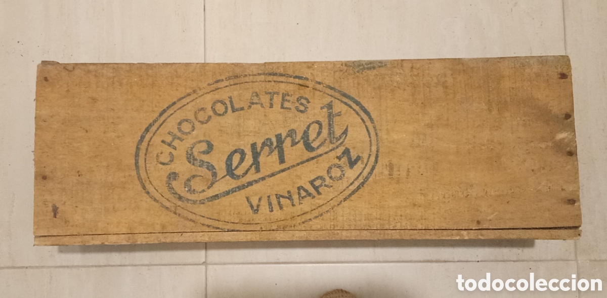 Antig&uuml;edades: Vinaroz / Vinar&ograve;s (Castell&oacute;n). Caja madera CHOCOLATES SERRET.
